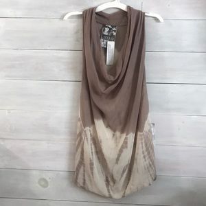 NWT Young, Fabulous & Broke Tie Dye Halter Tunic
